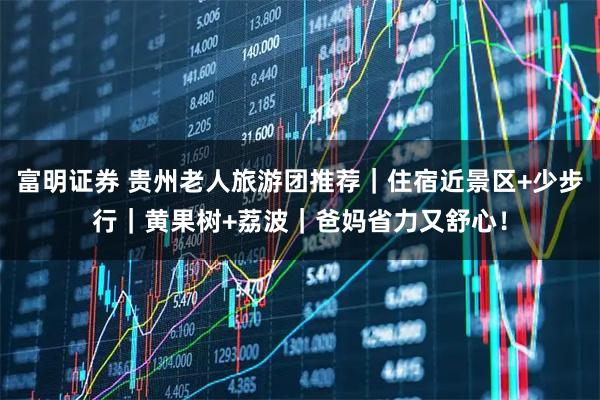 富明证券 贵州老人旅游团推荐｜住宿近景区+少步行｜黄果树+荔波｜爸妈省力又舒心！