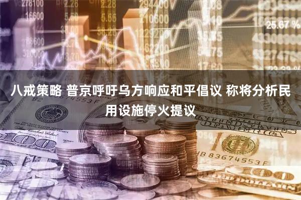 八戒策略 普京呼吁乌方响应和平倡议 称将分析民用设施停火提议