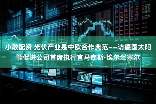 小散配资 光伏产业是中欧合作典范——访德国太阳能促进公司首席执行官马库斯·埃尔泽塞尔