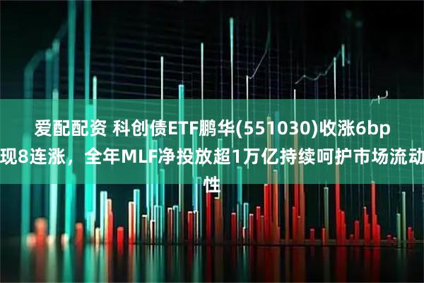 爱配配资 科创债ETF鹏华(551030)收涨6bp实现8连涨，全年MLF净投放超1万亿持续呵护市场流动性